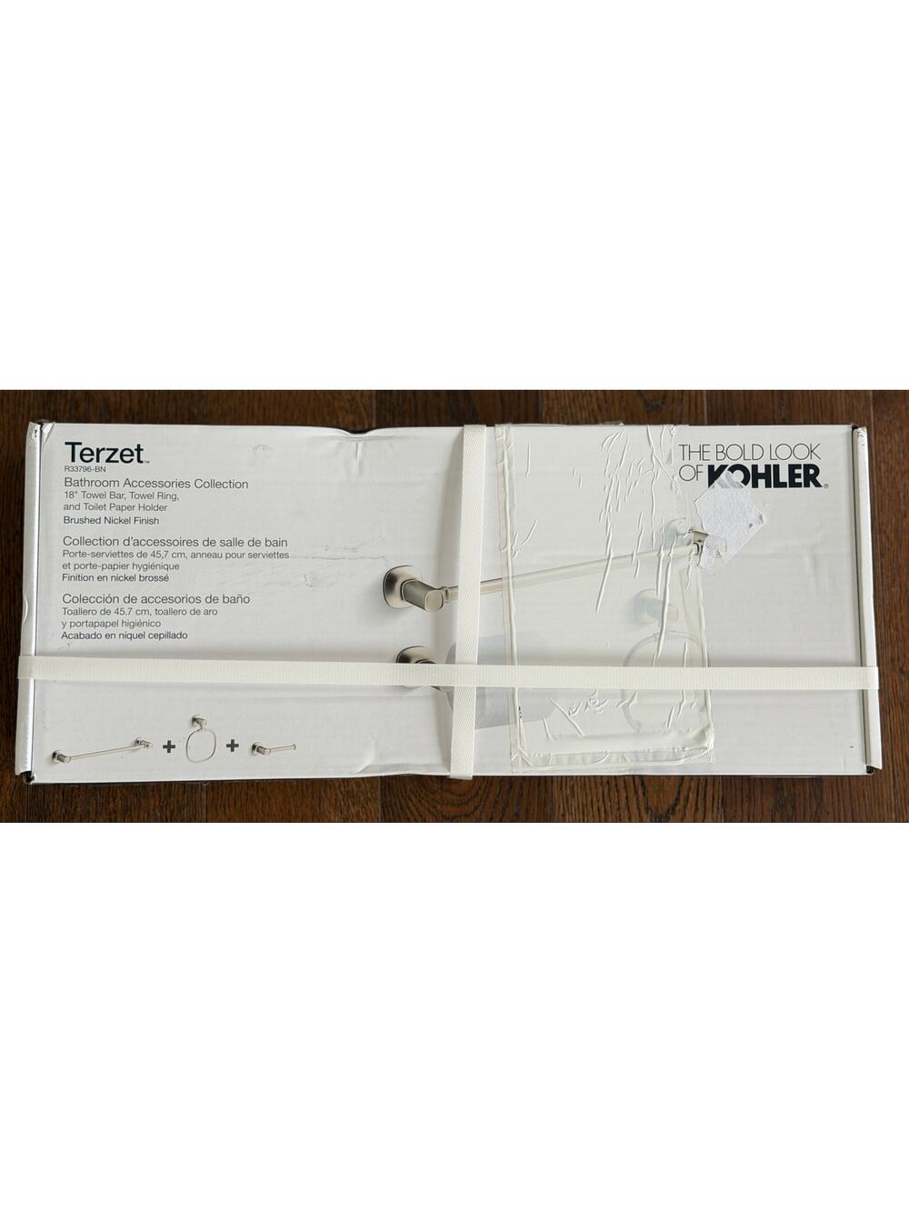 Kohler Terzet 3pc Bath Accessory Set Brushed Nickel Finish